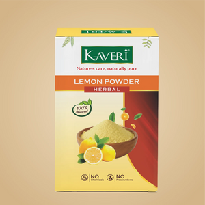 Kaveri Lemon Peel Powder for Hair & Skin Care | 100% Pure Herbal Lemon Peel Powder for DIY Face Packs & Hair Masks | Chemical & Preservative Free | 200g