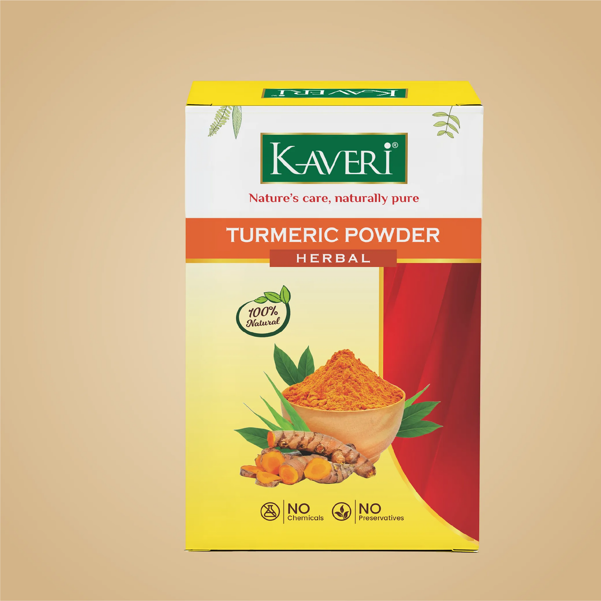 Kaveri Turmeric Powder for Face & Hair | Pure Haldi Powder for DIY Face Packs & Herbal Hair Care | 200g