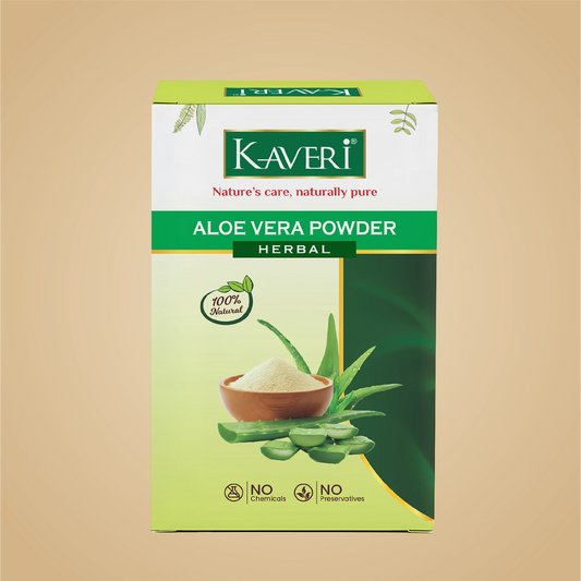 Kaveri Aloe Vera Natural Organic Powder for Hair & Skin | Chemical & Preservatives Free | For Face Pack Hair Mask & Scalp Nourishment | 200gm