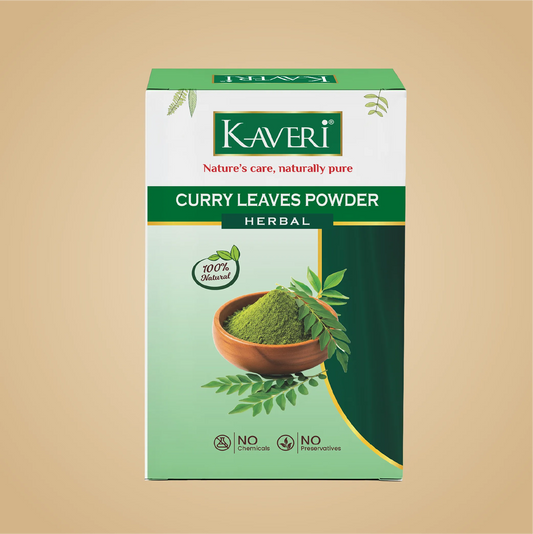 Kaveri Curry Leaves Powder for Hair Care | 100% Pure Curry Patta Powder | Natural Ayurvedic Herbal Hair Care | 200g