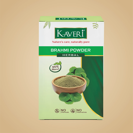 Kaveri Organic Brahmi Powder for Hair & Skin Care | Pure Brahmi Powder for DIY Hair Masks & Face Packs | 200g