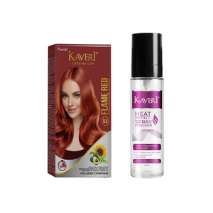 Flame Red (CHC) + Heat Protect Spray