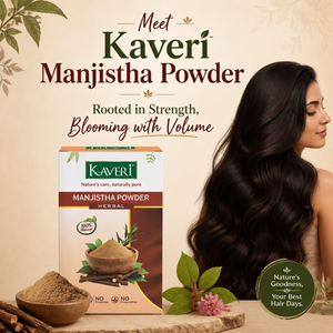 Kaveri Manjistha Powder | Natural Manjistha Root Powder for Skin & Hair Care | Herbal Face Pack for Glowing Skin | Ayurvedic Hair & Scalp Care | Chemicals & Preservatives Free 200g