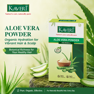 Kaveri Aloe Vera Natural Organic Powder for Hair & Skin | Chemical & Preservatives Free | For Face Pack Hair Mask & Scalp Nourishment | 200gm