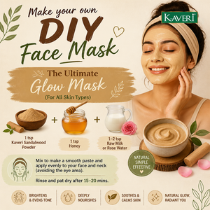 Kaveri Organic Red Sandalwood Face Pack Powder Natural for Skin Brightening, Acne, Blemishes, Pigmentation Removal - 200gm