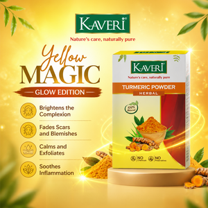 Kaveri Turmeric Powder for Face & Hair | Pure Haldi Powder for DIY Face Packs & Herbal Hair Care | 200g
