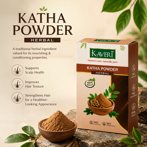 Kaveri Katha Powder for Hair & Skin Care Natural Organic Herbal Katha Powder | DIY Face Pack & Hair Mask | No Chemicals & No Preservatives 200gm