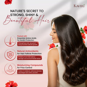Kaveri Organic Hibiscus Powder For Hair Face Mask & Hibiscus Tea Gudhal Ka Phool Powder Pure & Natural No Preservatives 200gm