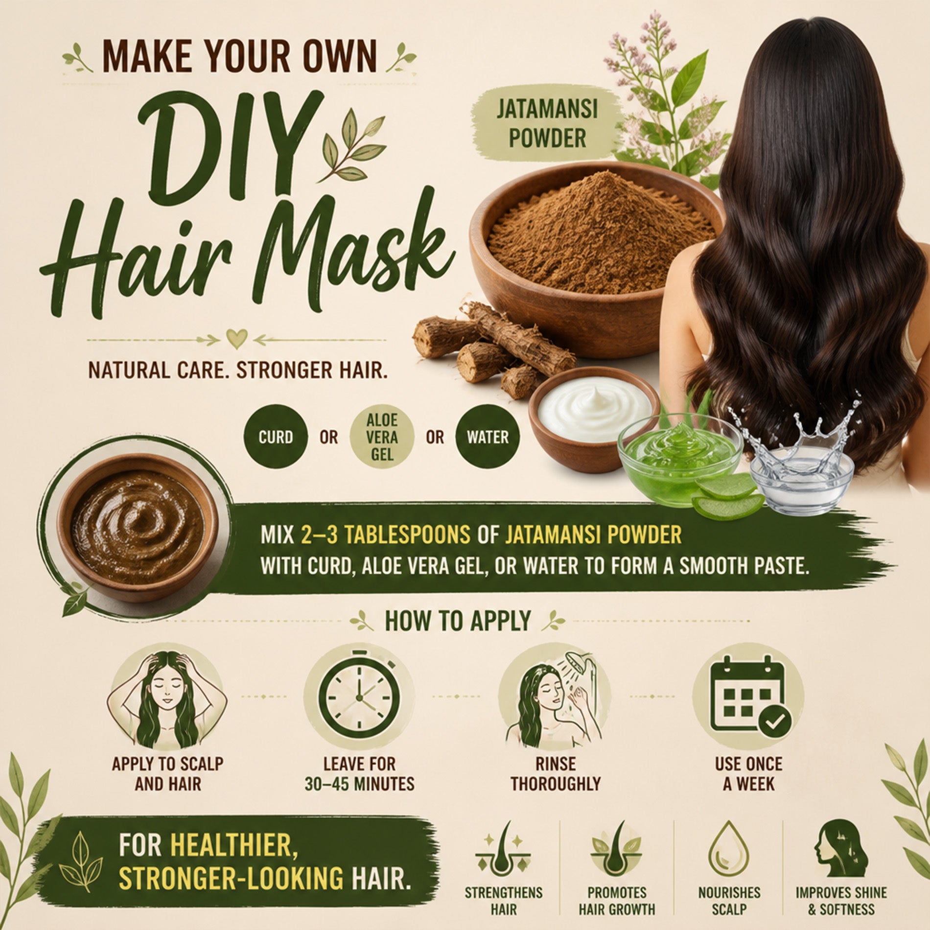 Kaveri Jatamansi Powder for Hair & Skin Care – Natural Herbal Jatamansi Root Powder | Hair Growth & Scalp Care | DIY Face Pack | Chemicals & Preservatives free 200gm