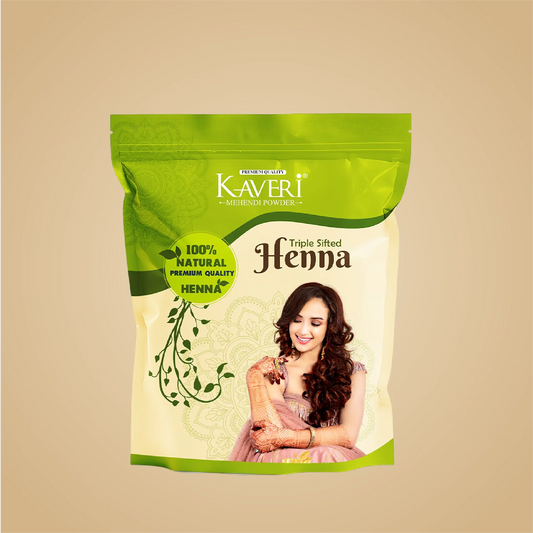Kaveri Triple Sifted Henna for Grey Hair with Natural Hair Color – 250g, 500g & 1kg