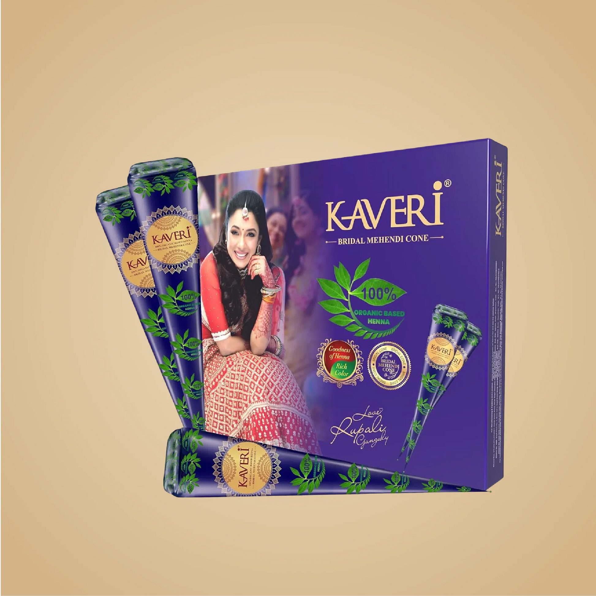 Kaveri Bridal Henna Cone for Long Lasting Mehendi – Pack of 12, 24 & 36