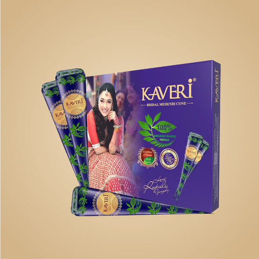 Kaveri Bridal Henna Cone for Long Lasting Mehendi – Pack of 12, 24 & 36