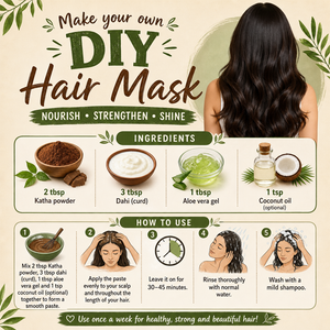 Kaveri Katha Powder for Hair & Skin Care Natural Organic Herbal Katha Powder | DIY Face Pack & Hair Mask | No Chemicals & No Preservatives 200gm