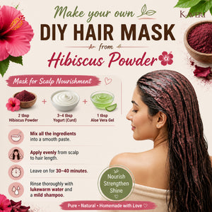 Kaveri Organic Hibiscus Powder For Hair Face Mask & Hibiscus Tea Gudhal Ka Phool Powder Pure & Natural No Preservatives 200gm