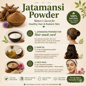 Kaveri Jatamansi Powder for Hair & Skin Care – Natural Herbal Jatamansi Root Powder | Hair Growth & Scalp Care | DIY Face Pack | Chemicals & Preservatives free 200gm