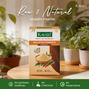 Kaveri Mulethi Powder for Skin & Hair Care | Pure Licorice Root Powder | Natural Face Pack for Glowing Skin | Herbal Hair & Scalp Care | Chemical & Preservative Free | 200g