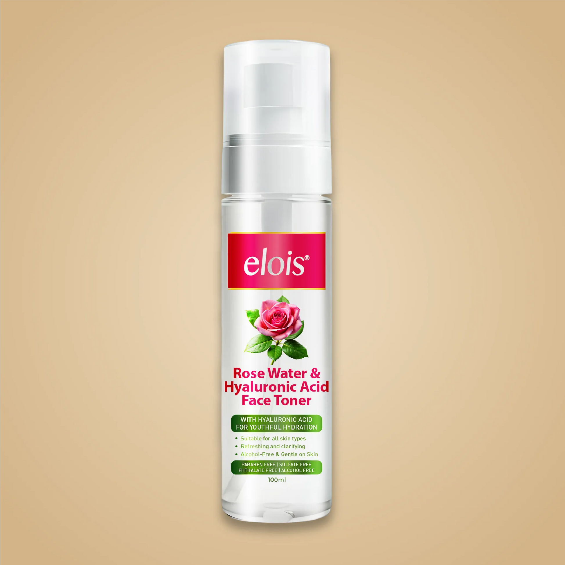 Elois Rose Water Toner for Face | Hydrating Formula | 100 ml | 100 g