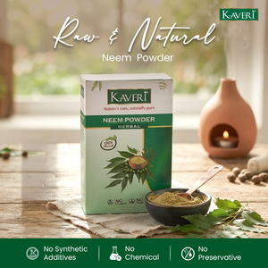Kaveri Neem Powder for Hair & Skin Care |Natural Organic Neem Leaf Powder | Herbal Face Pack & Hair Mask | No Chemicals & No Preservatives