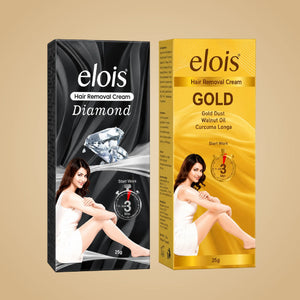 Elois Gold & Diamond Essence Hair Removal Cream for Women – 25g