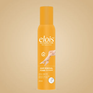 Elois Hair Removal Foam Spray for Women with Papaya Extract 200ml (Pack of 1 & 2)