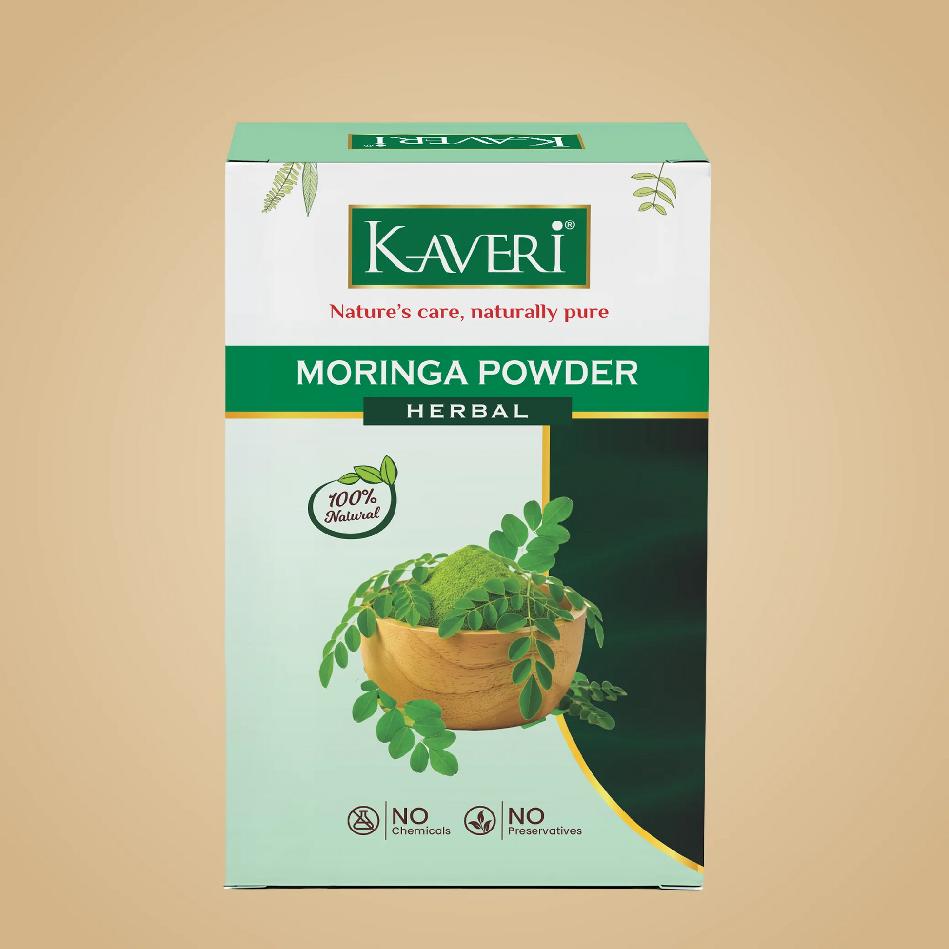 Kaveri Moringa Powder | Herbal Powder for Hair & Skin Care | DIY Hair Masks, Scalp Care & Face Packs | 200g