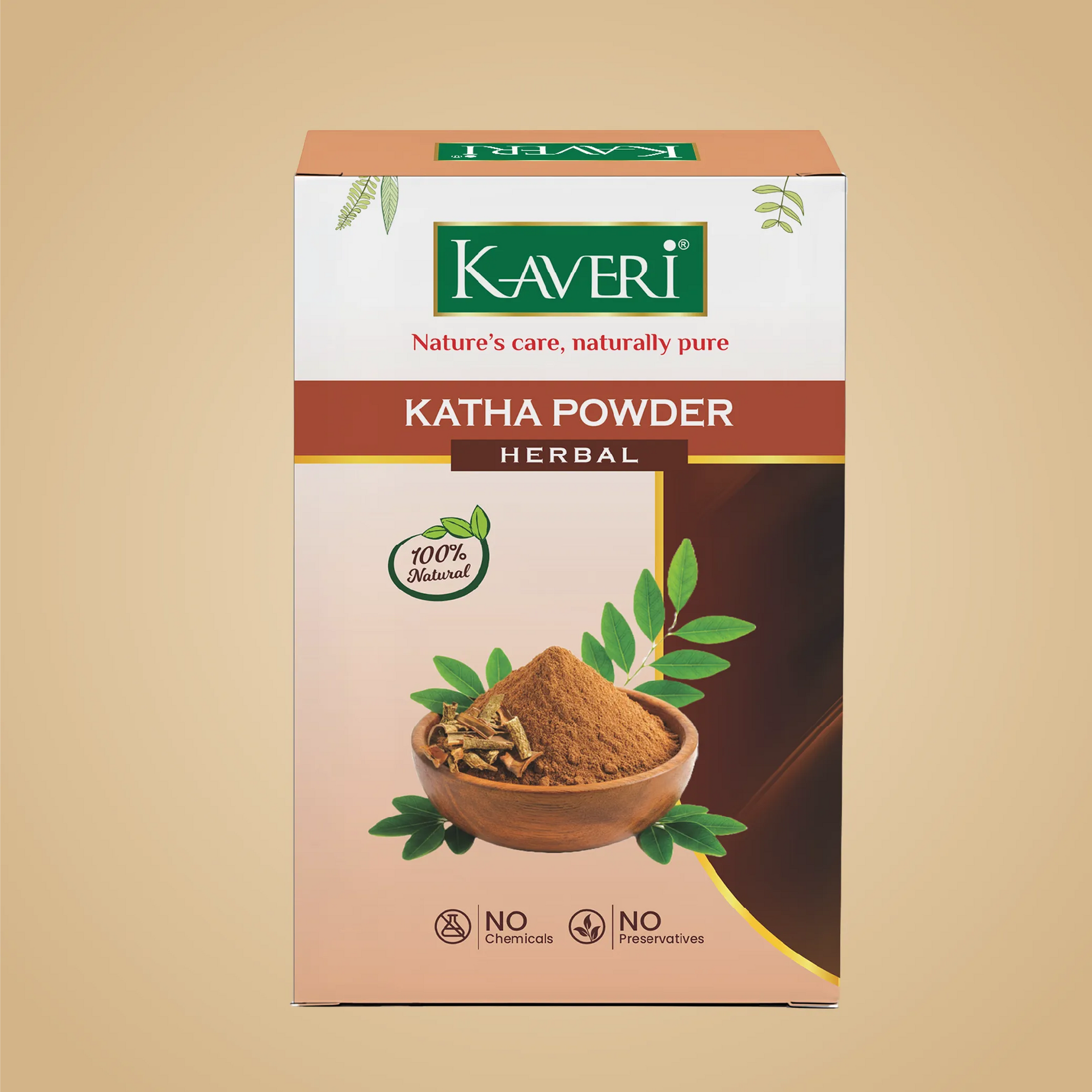 Kaveri Katha Powder for Hair & Skin Care | Natural Catechu Powder for DIY Face Packs, Herbal Hair Masks & Beauty Care | 200g