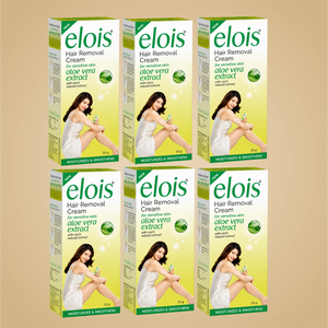Elois Aloe Vera Hair Removal Cream for Women – 25g (Pack of 2, 3, 4 & 6)