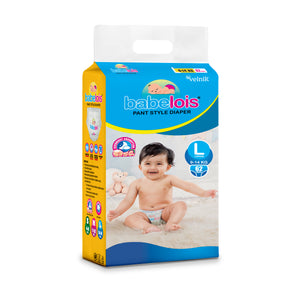 Babelois Large Size Baby Diapers for Active Babies | Long Lasting Dryness