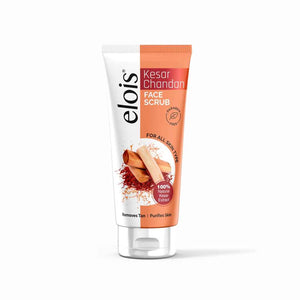Elois Kesar Chandan Face Scrub for Exfoliation, Deep Cleansing, Blackhead Removal And Pore Minimization Glowing for men and women (Buy 1 Get 1 Free)
