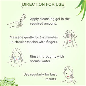 Elois Aloe Vera & Cucumber Cleansing Gel 100 gm for face – Reduces Dark Spots of Hydrate Skin