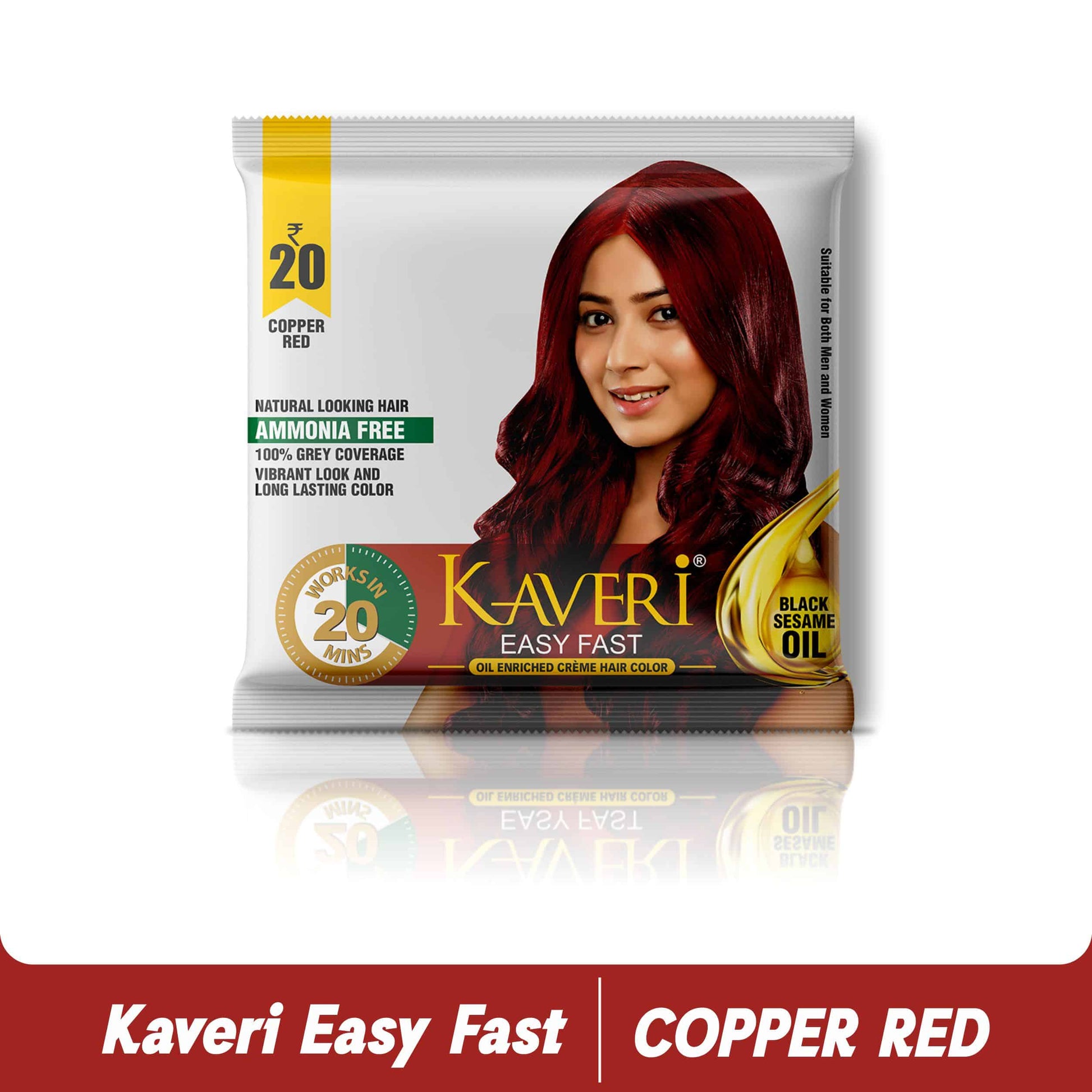 Kaveri Easy Fast Creme Hair Color (Pack of 12)