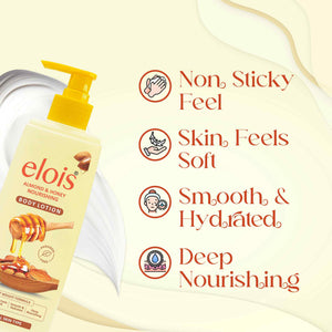 Elois Moisturising Body Lotion Natural & Pure Hydrating &  Refreshing Body Moisturizer Cream Lotion - Intensive Care Moisturiser For Oily & Dry Skin