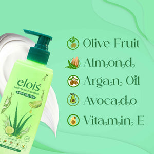 Elois Aloe Vera & Cucumber Body Lotion – Deep Hydration & Smooth Skin Formula (Pack of 2)