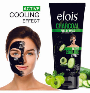 Elois Charcoal Peel off Mask With Cucumber & Amla (Buy 1 Get 1 Free)