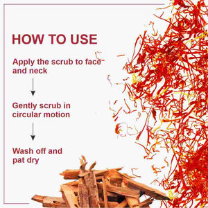 Elois Kesar Chandan Face Scrub for Exfoliation, Deep Cleansing, Blackhead Removal And Pore Minimization Glowing for men and women (Buy 1 Get 1 Free)