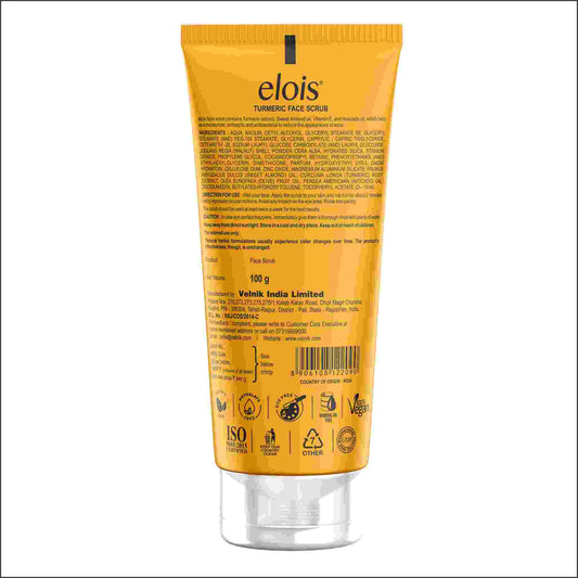 Elois Turmeric Face Scrub – Natural Exfoliating Face Wash for Glowing & Radiant Skin (Buy 1 Get 1 Free)