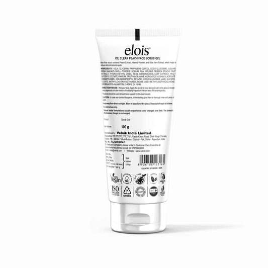 Elois Oil Clear Peach Face Scrub Gel (Buy 1 Get 1 Free)