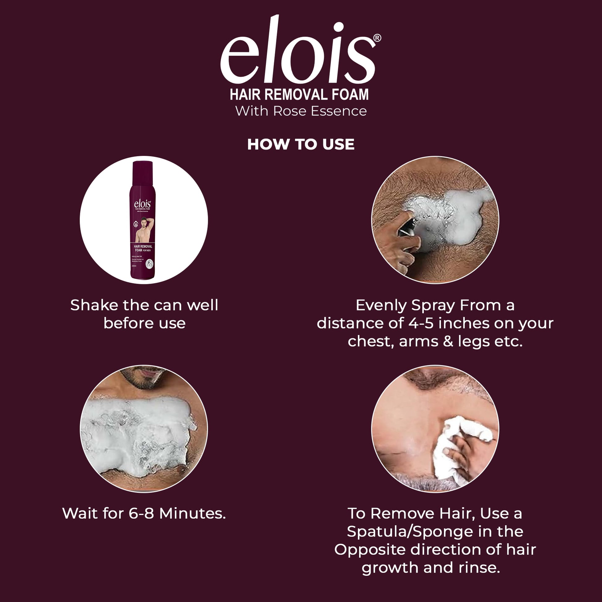 Elois Men Hair Removal Spray All Variants