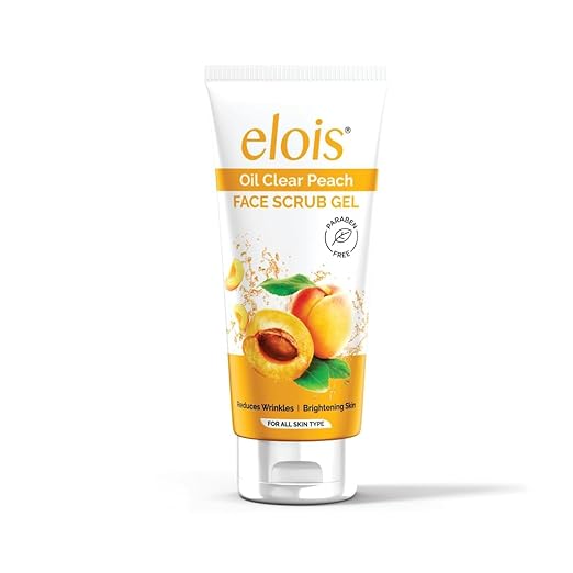 Elois Oil Clear Peach Face Scrub Gel for Oily & Acne-Prone Skin Types – 100ml