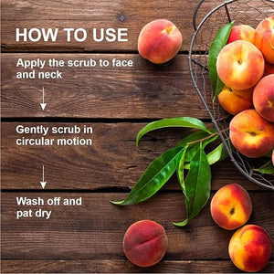 Elois Oil Clear Peach Face Scrub Gel for Oily & Acne-Prone Skin Types – 100ml