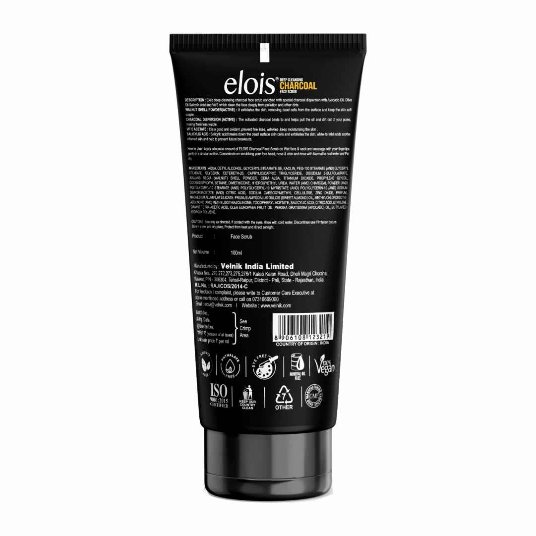 Elois Deep Cleansing Charcoal Face Scrub