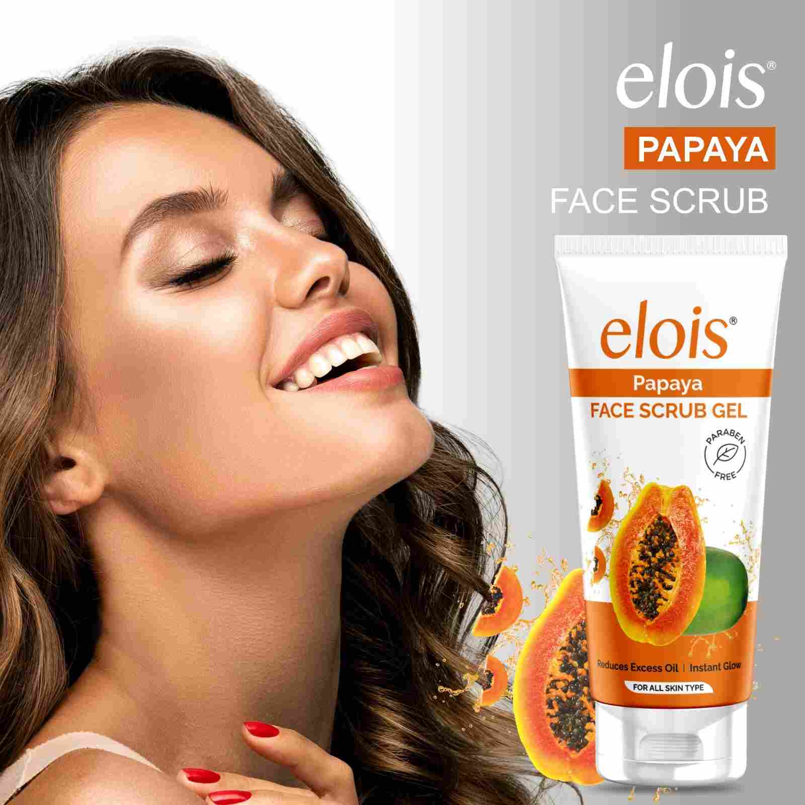 Elois Papaya Face Scrub Gel – Exfoliation and Brightening