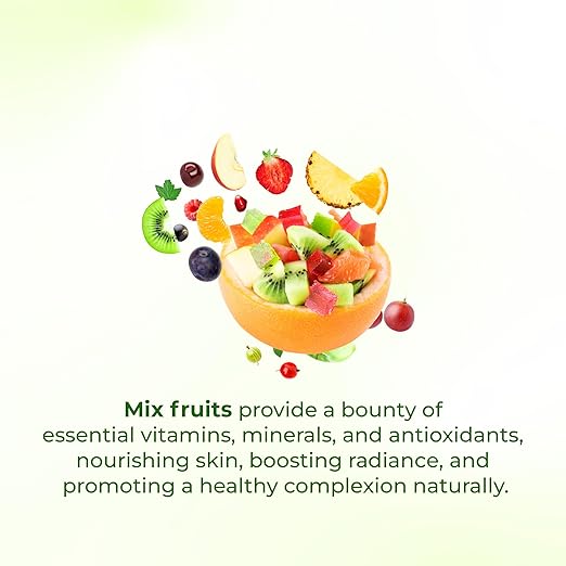Elois Mix Fruit Face Wash with Green Apple and Strawberry Extract, Deep nourishment and Hydration for Radiant Skin Naturally, Remove Excess Oil, For Men & Women 100gm
