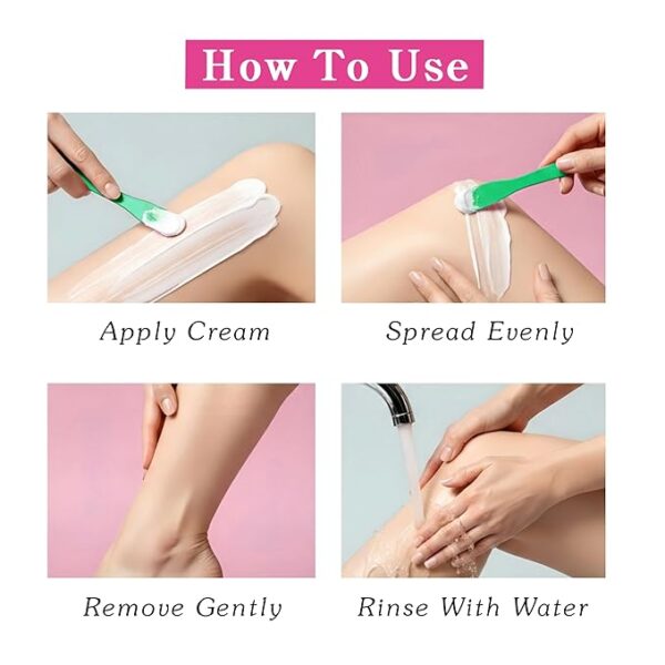 Elois Hair Removal Cream for Women Bikini Area, Underarms & Legs | Silky Soft Skin with Gold and Diamond Essence | For Legs, Underarms & Arms – 25g
