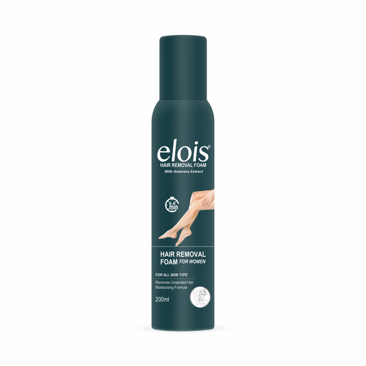 Elois Hair Removal Foam Spray For Women Painless Hair Removal For Arms Underarms Legs & Bikini Line With Aloevera Extract Suitable For All Skin Type 200ml (Pack of 1 & 2, Aleo Vera)