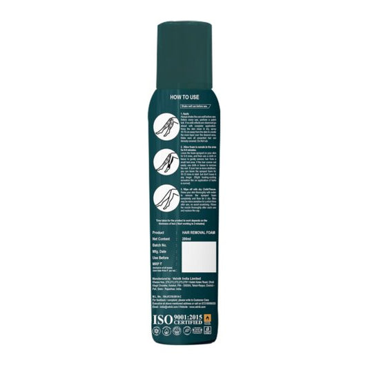 Elois Hair Removal Foam Spray For Women Painless Hair Removal For Arms Underarms Legs & Bikini Line With Aloevera Extract Suitable For All Skin Type 200ml (Pack of 1 & 2, Aleo Vera)