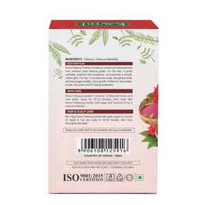 Kaveri Organic Hibiscus Powder For Hair Face Mask & Hibiscus Tea Gudhal Ka Phool Powder Pure & Natural No Preservatives 200gm