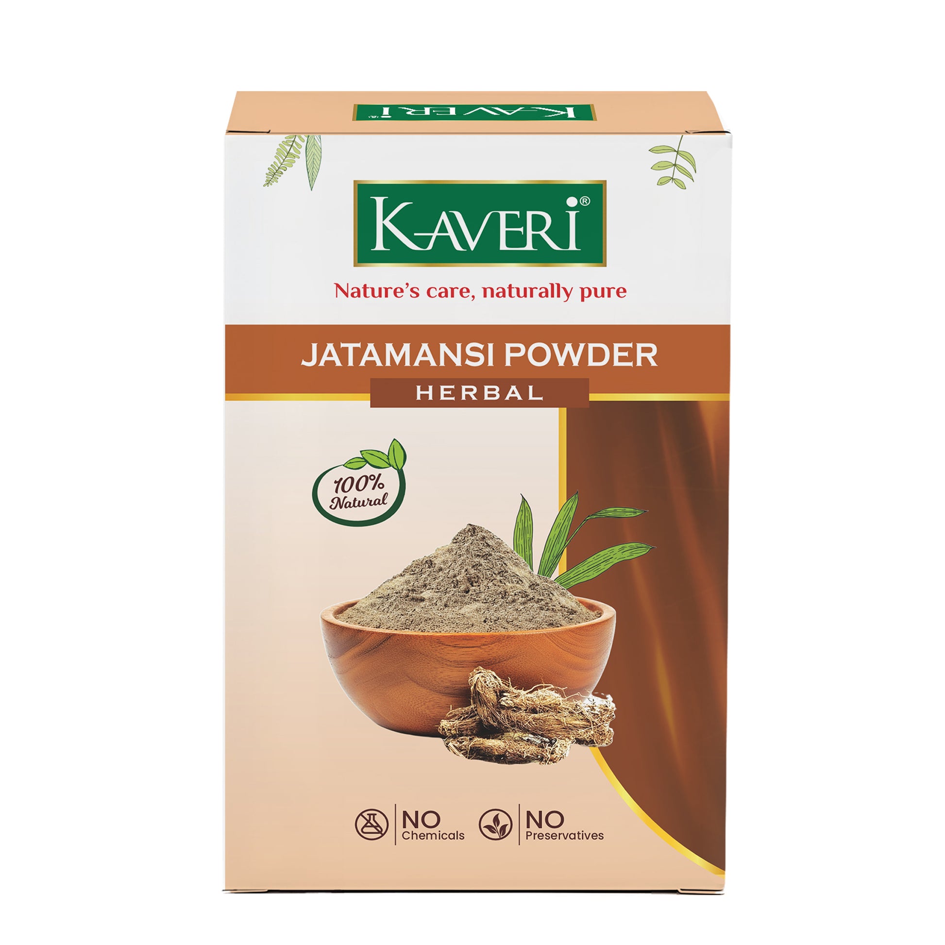 Kaveri Jatamansi Powder for Hair & Skin Care – Natural Herbal Jatamansi Root Powder | Hair Growth & Scalp Care | DIY Face Pack | Chemicals & Preservatives free 200gm