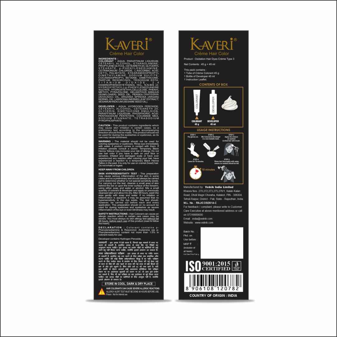 Kaveri Creme Hair Color (Pack of 3)