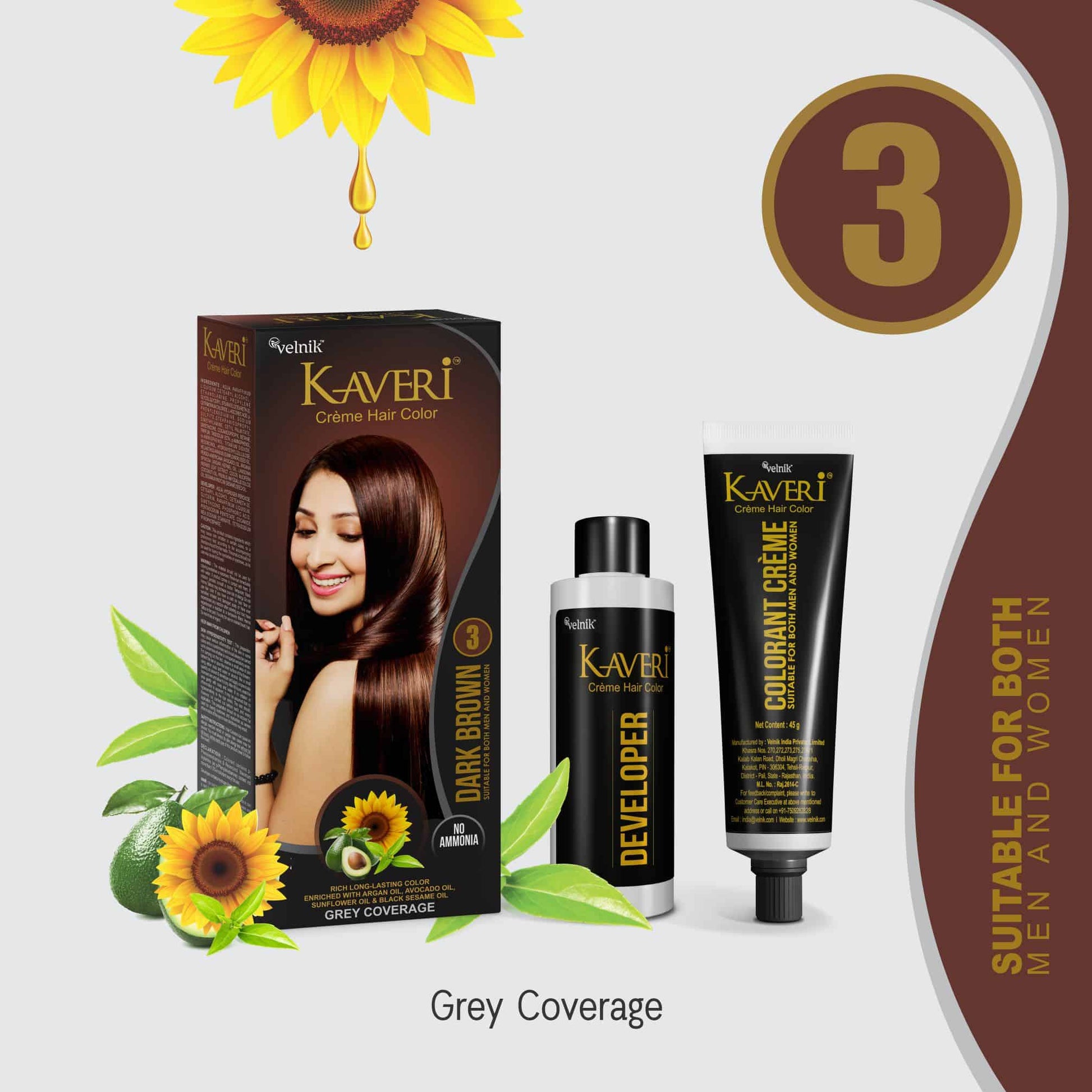 Kaveri Crème Hair Color (Pack of 4)